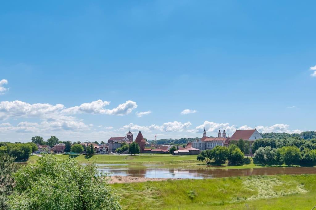 Bright Kaunas Apartment With Castle View Exteriör bild